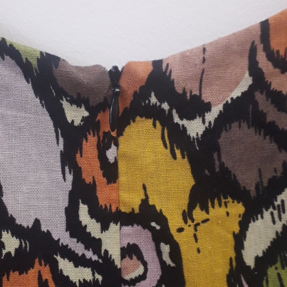 Jessica Howard Woman Bold Tropical Floral Print Linen Dress - Picture 9 of 13